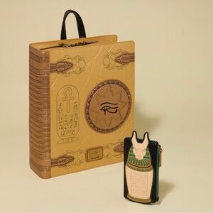 Loungefly The Mummy Book Mini Backpack with Card Holder new